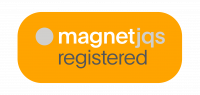 Magnet-Registered-badge-Orange